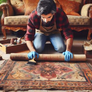 تغییر رنگ فرش